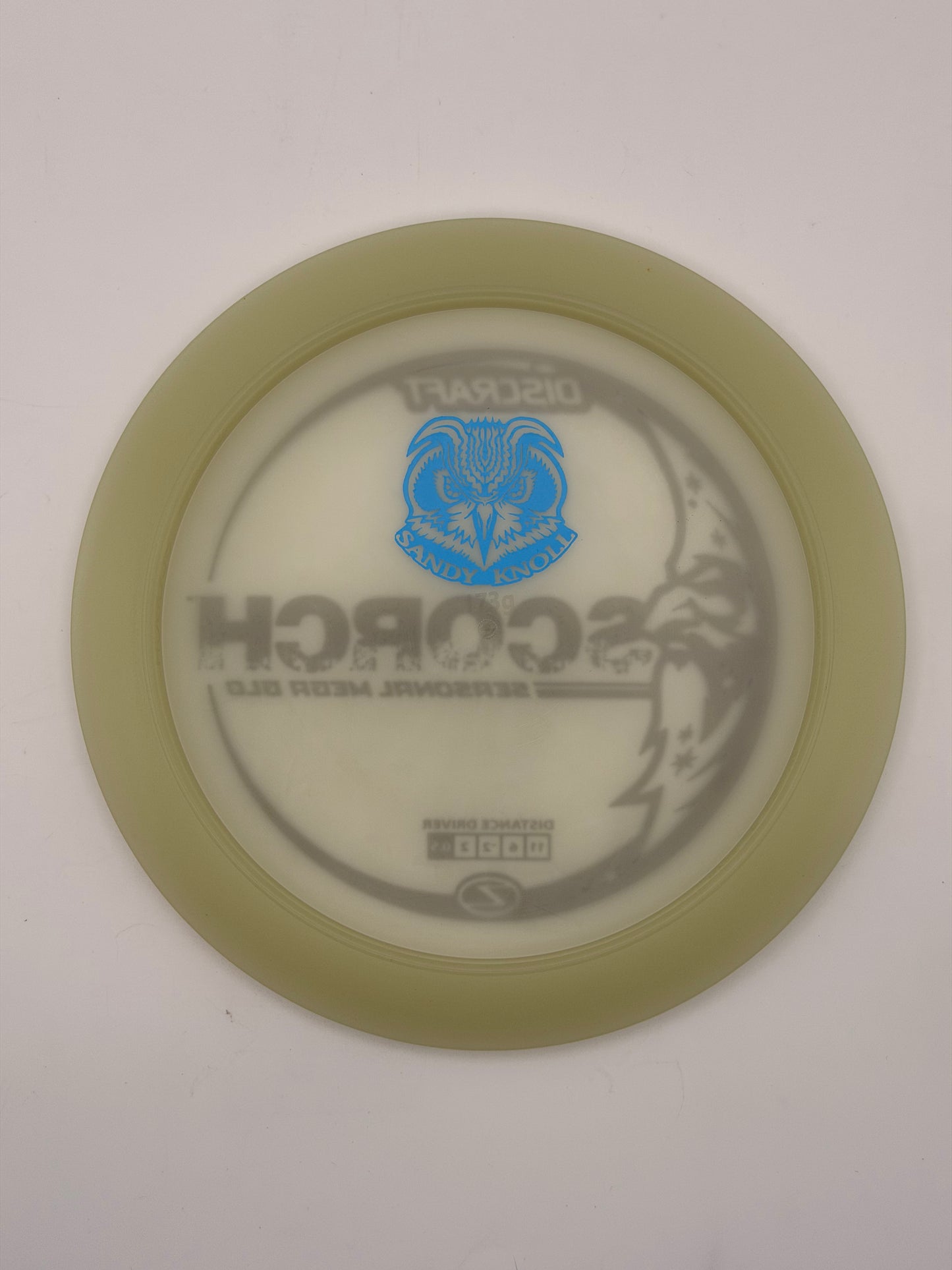 Discraft Mega Glo Z Scorch | Glow Distance Driver for Night Disc Golf