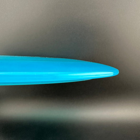 Disc Golf Gummy C-Blend Aztec Stratus Fear V1 by Les White in hot pink, matte black, metallic blue, 171g from Rare Air Discs
