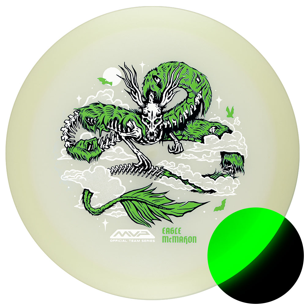 Streamline Eclipse Ascend Eagle McMahon Halloween 2026 fairway driver in green with Halloween-themed design, used for disc golf.