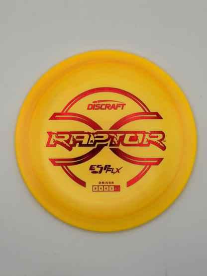 Discraft ESP FLX Raptor Fairway Driver - Flexible Overstable Flat Top Control Disc