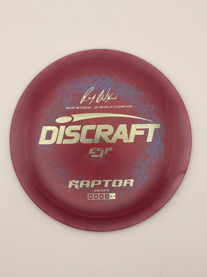 Discraft Ricky Wysocki ESP Raptor - 2X World Champion Signature Overstable Driver