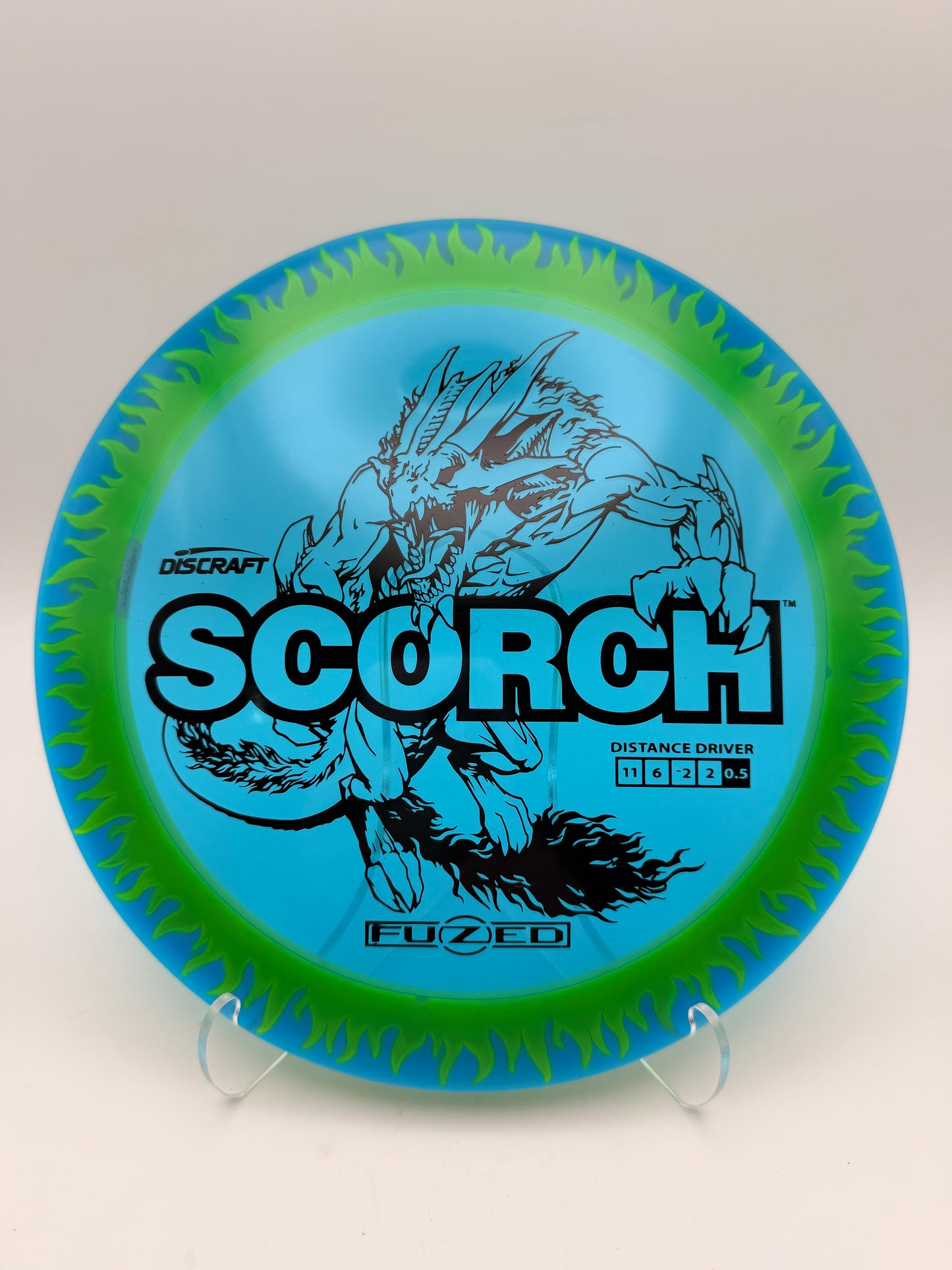 Discraft Fuzed Z Scorch Flame Pattern | Understable Distance Driver