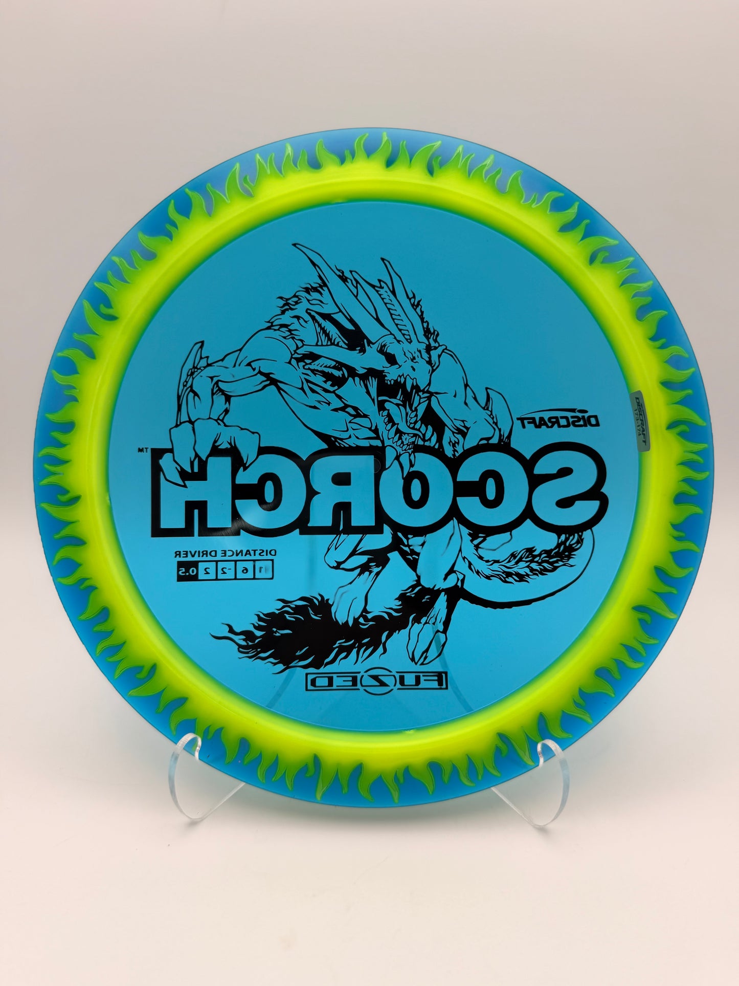 Discraft Fuzed Z Scorch Flame Pattern | Understable Distance Driver