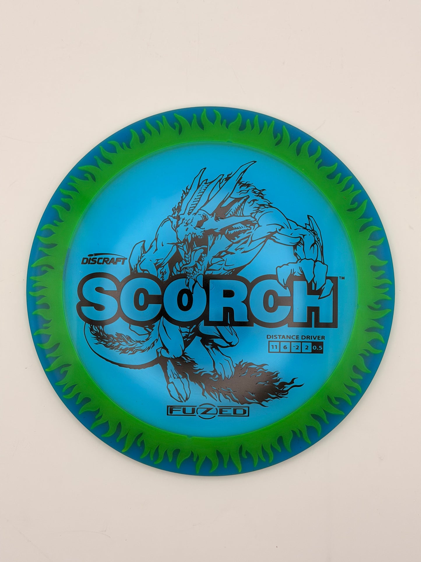 Discraft Fuzed Z Scorch Flame Pattern | Understable Distance Driver