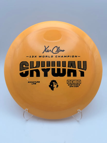 Climo Disc Golf Signature Line Skyway Distance Driver - Premium Marbled Plastic