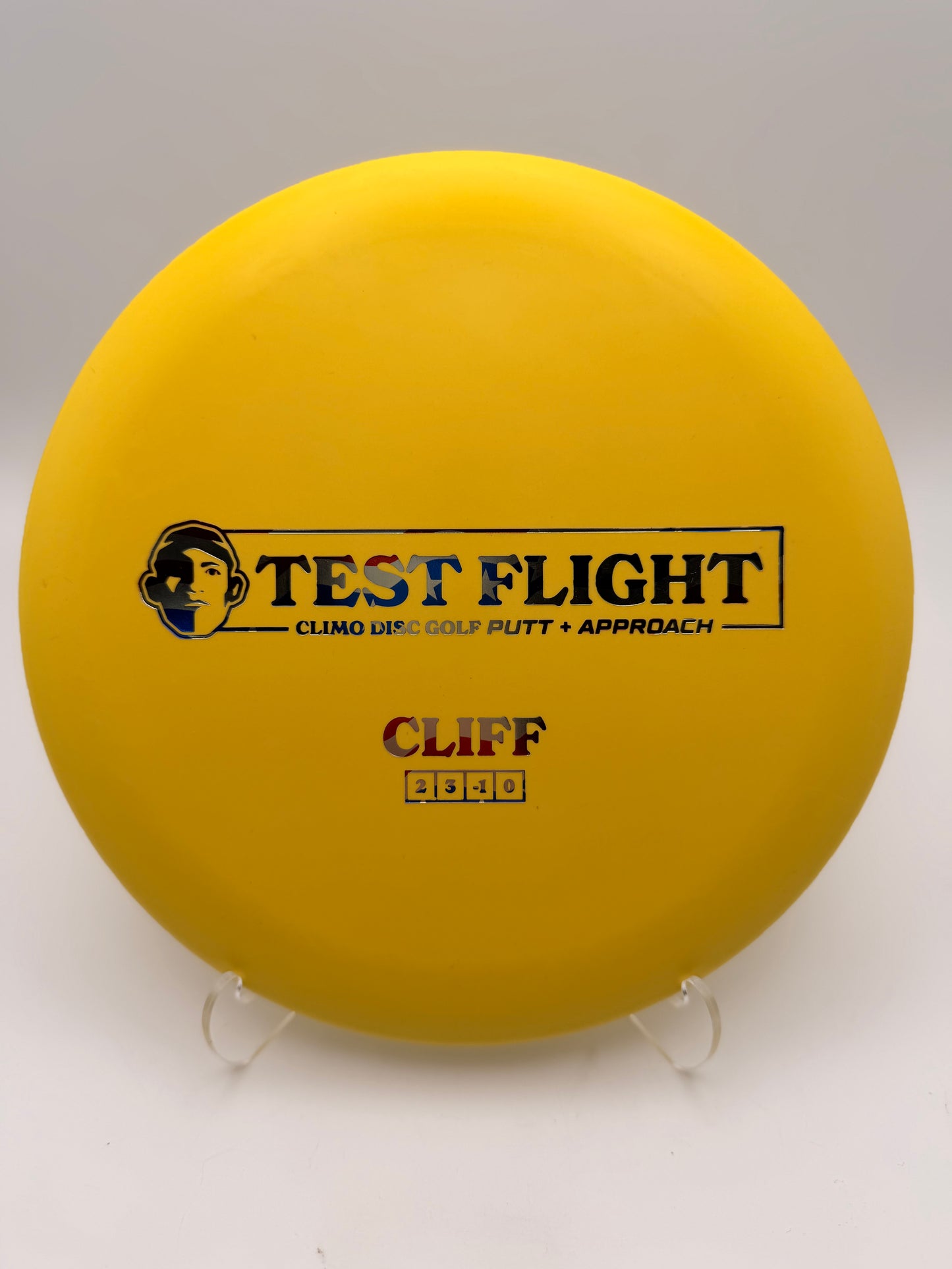 Climo Disc Golf Test Flight Cliff Putter - Beadless Signature Line Approach Disc