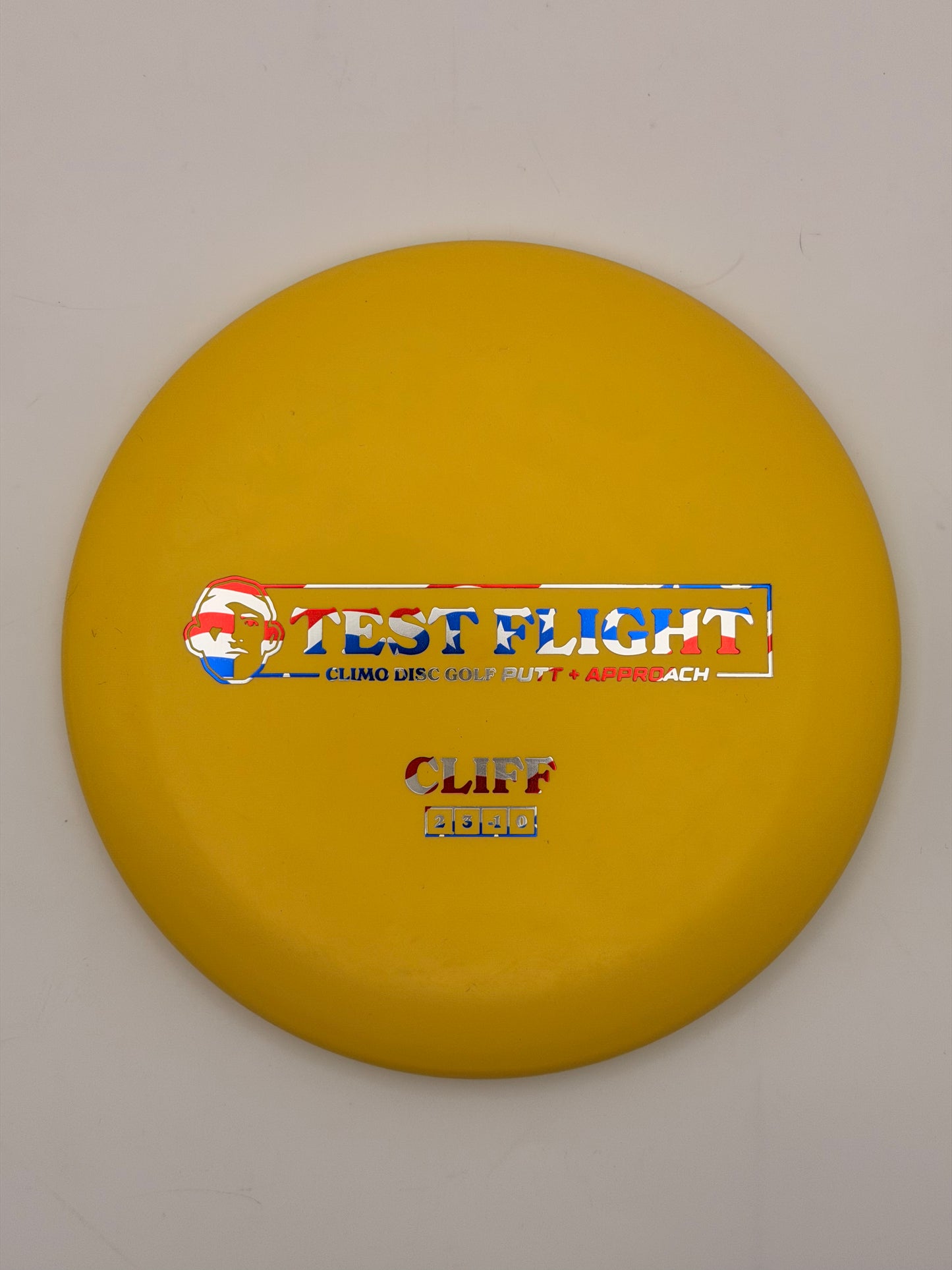 Climo Disc Golf Test Flight Cliff Putter - Beadless Signature Line Approach Disc