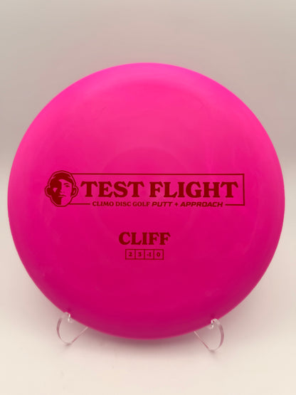 Climo Disc Golf Test Flight Cliff Putter - Beadless Signature Line Approach Disc