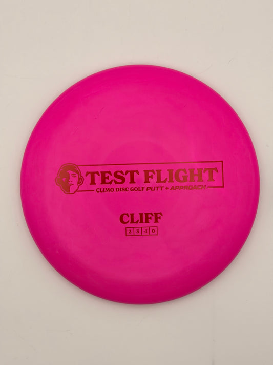 Climo Disc Golf Test Flight Cliff Putter - Beadless Signature Line Approach Disc