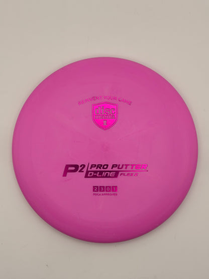 Discmania Flex 2 D-Line P2 Putter - Straight to Stable Disc Golf Putter