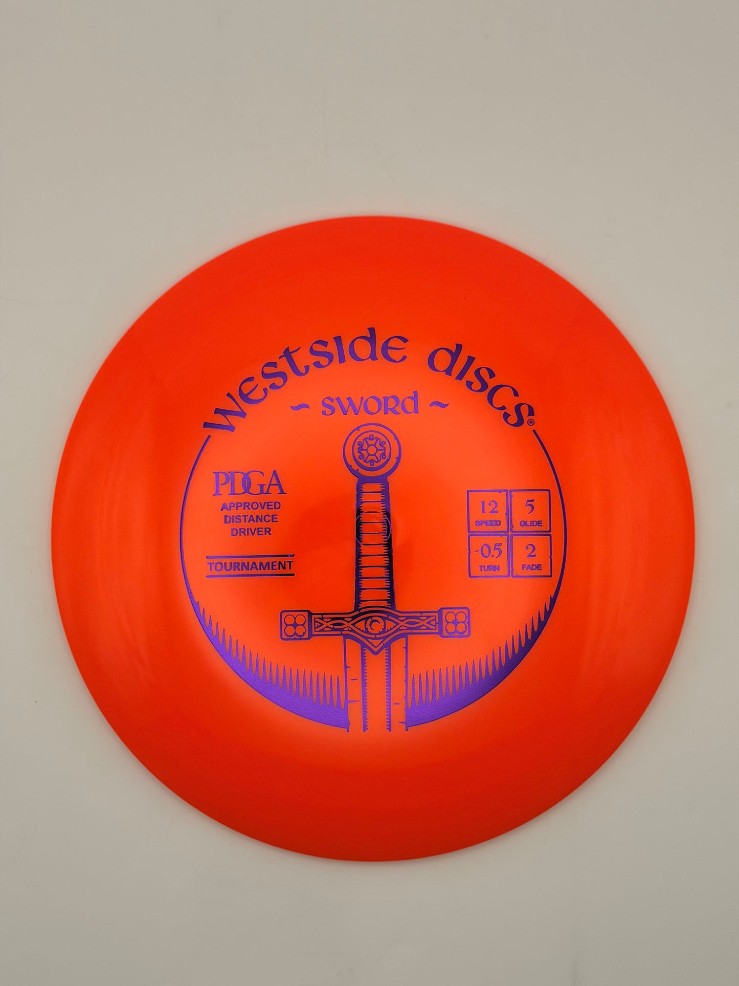 Westside Discs Tournament Sword Distance Driver - 173g Speed 12 Disc Golf Disc