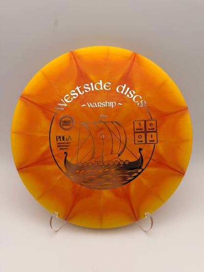 Westside Discs Origio Burst Warship Midrange Disc Golf Disc - 177g