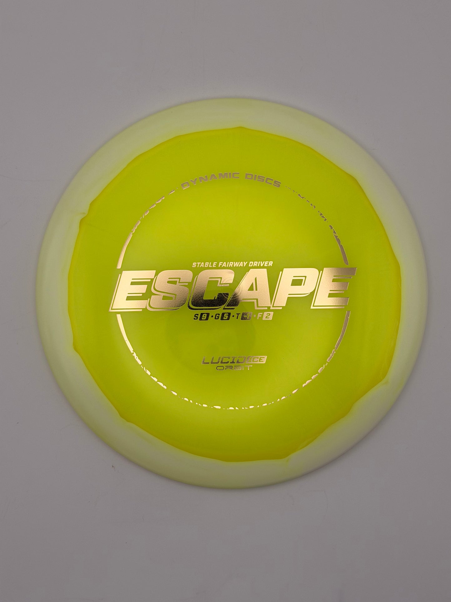 Dynamic Discs Lucid-Ice Orbit Escape Fairway Driver - 175g Stable Glide Disc Golf Disc