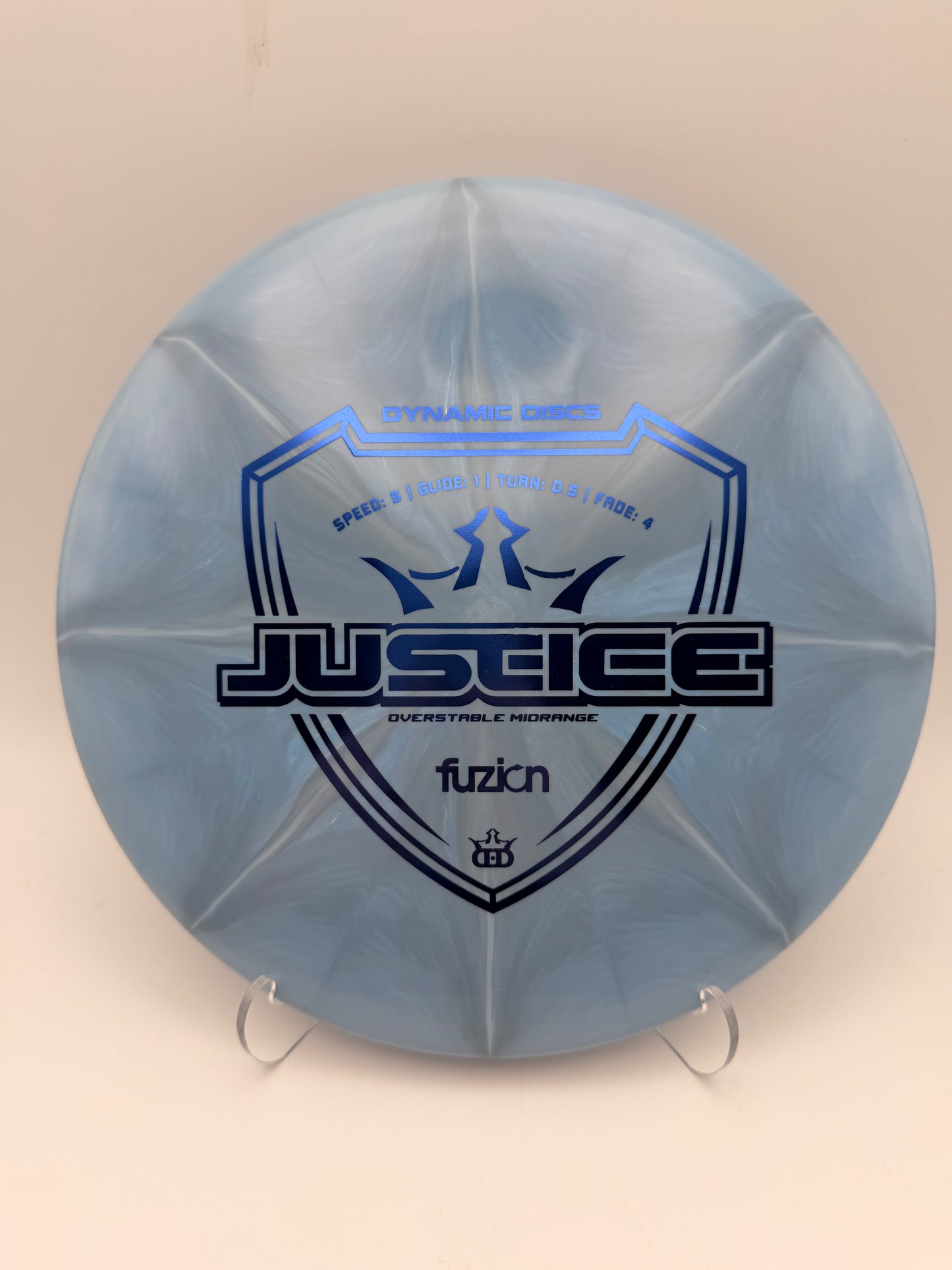 Dynamic Discs Fuzion Burst Justice Midrange - 173g Very Overstable Utility Disc Golf Disc