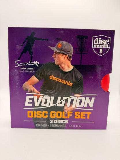 Discmania Evolution GEO Line 3-Disc Starter Set – PDGA Approved Beginner Disc Golf Bundle
