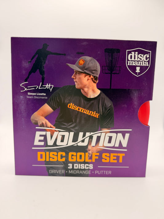 Discmania Evolution GEO Line 3-Disc Starter Set – PDGA Approved Beginner Disc Golf Bundle