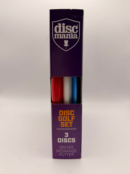 Discmania Evolution GEO Line 3-Disc Starter Set – PDGA Approved Beginner Disc Golf Bundle