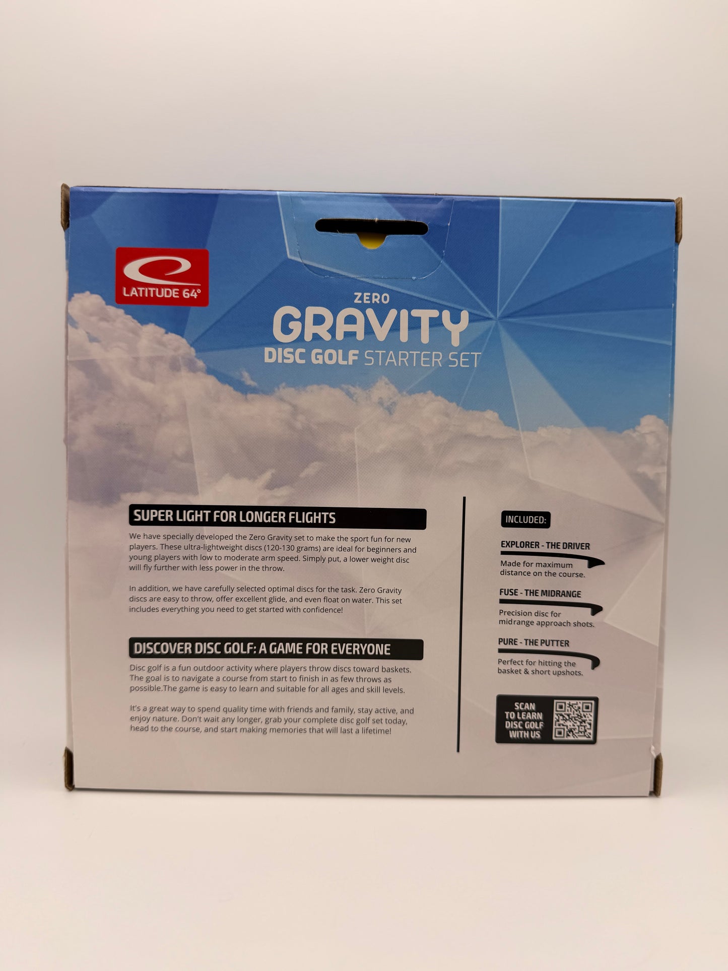 Latitude 64 Zero Gravity Disc Golf Starter Set – Floating, Lightweight Discs for Beginners