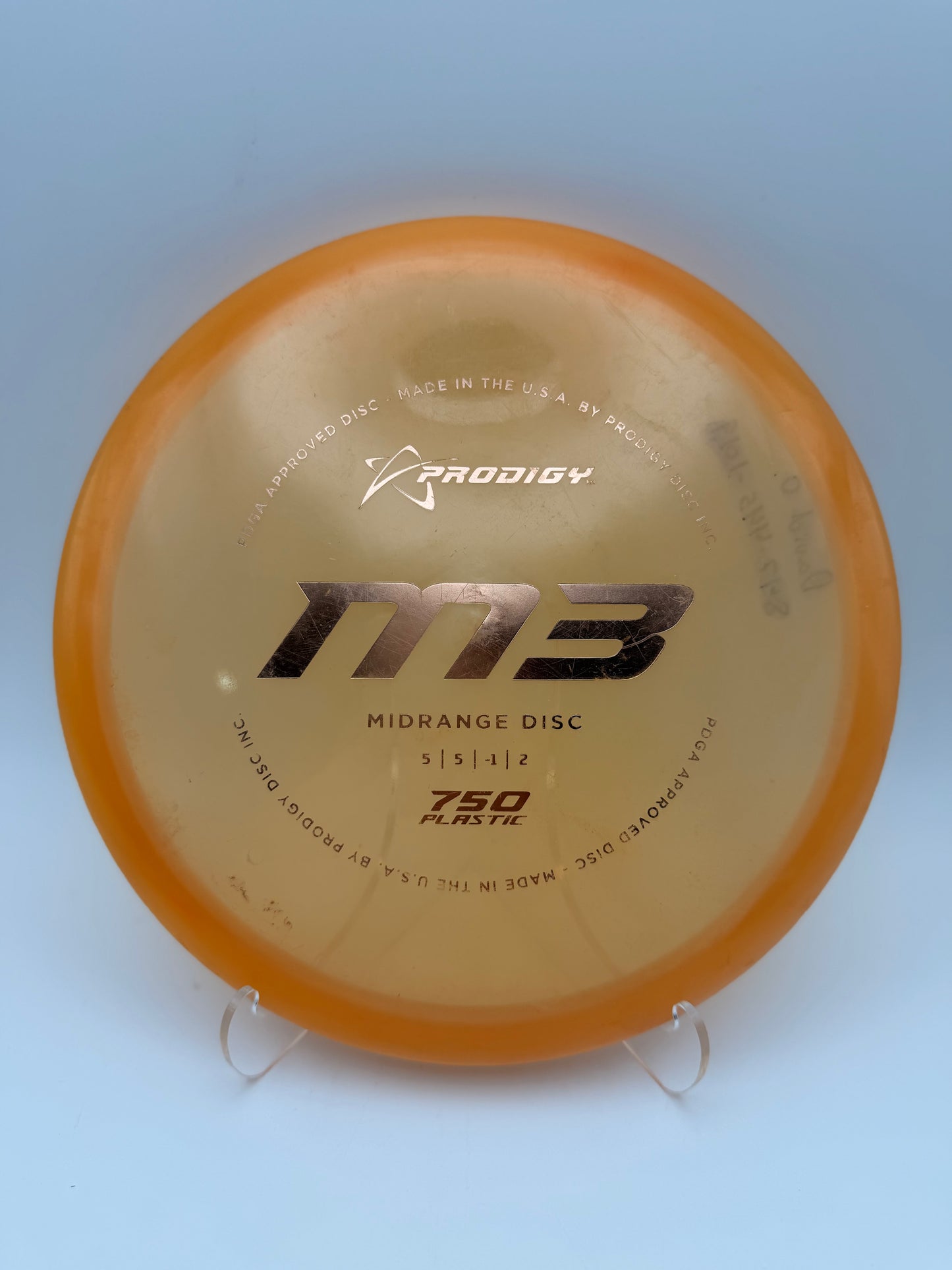 Used Prodigy Disc M3 750 Plastic Midrange – 180g+