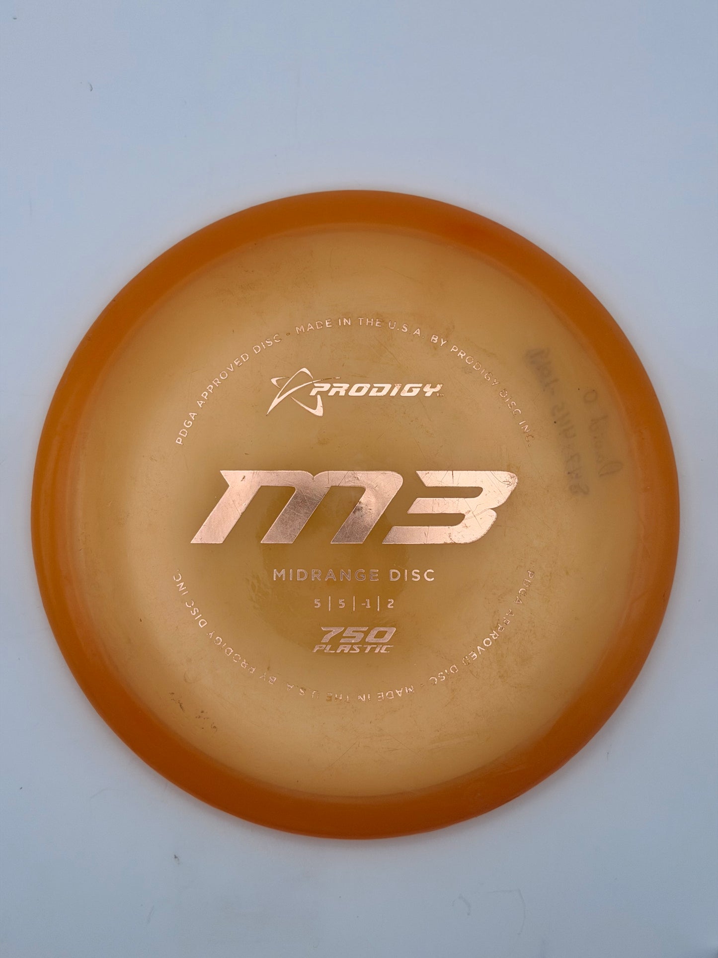 Used Prodigy Disc M3 750 Plastic Midrange – 180g+