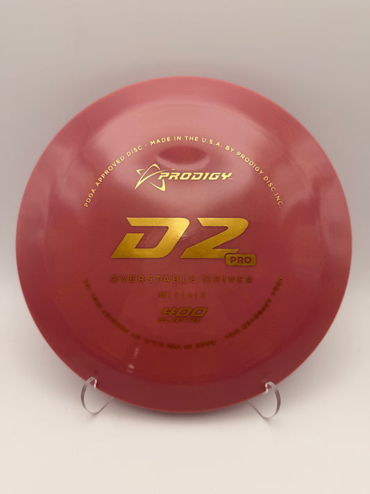 Prodigy D2 Pro 400 Plastic Overstable Distance Driver