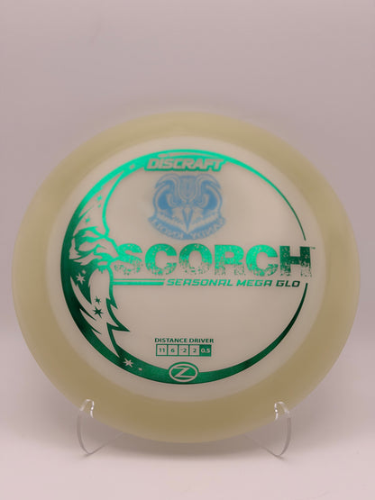 Discraft Mega Glo Z Scorch | Glow Distance Driver for Night Disc Golf
