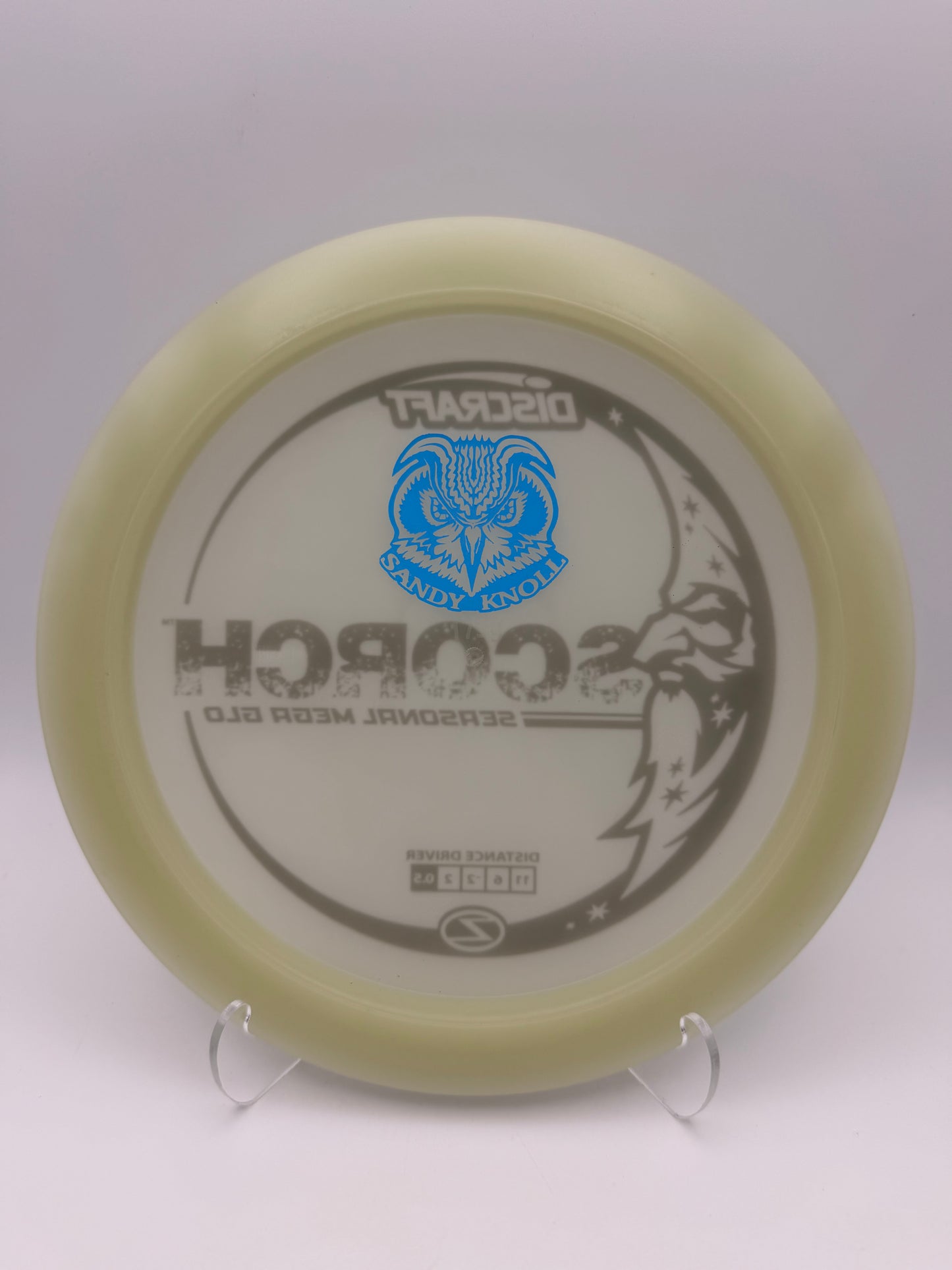 Discraft Mega Glo Z Scorch | Glow Distance Driver for Night Disc Golf