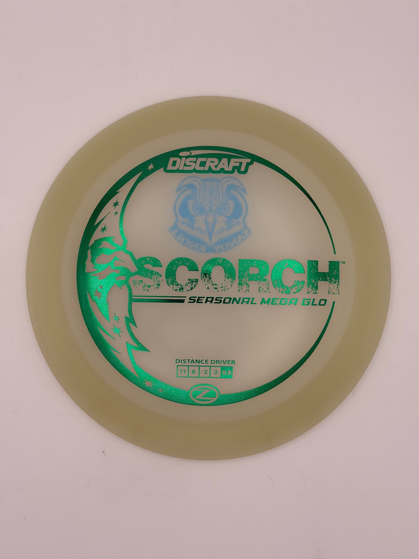 Discraft Mega Glo Z Scorch | Glow Distance Driver for Night Disc Golf