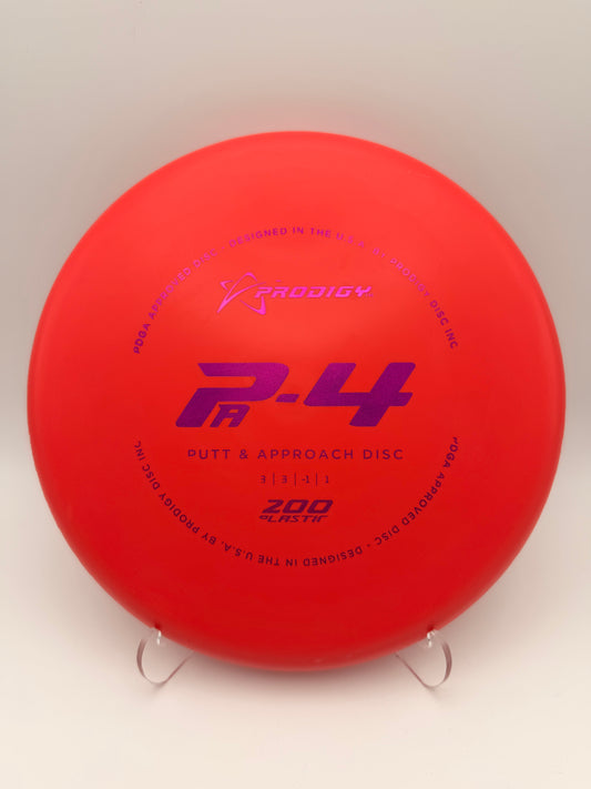 Prodigy PA-4 200 Plastic | Understable Putt & Approach Disc