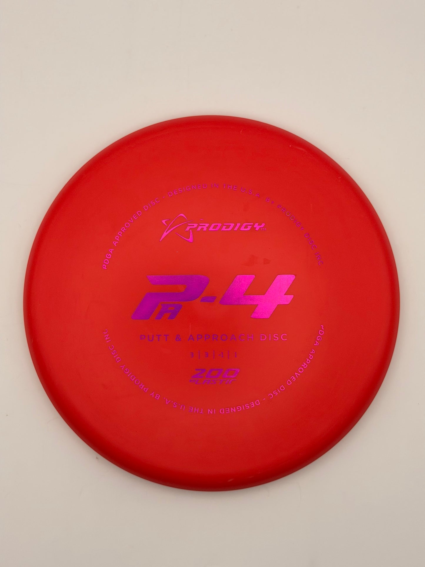 Prodigy PA-4 200 Plastic | Understable Putt & Approach Disc