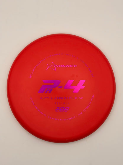 Prodigy PA-4 200 Plastic | Understable Putt & Approach Disc