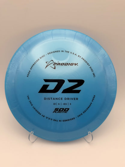 Prodigy D2 500 Plastic Distance Driver Disc Golf Disc