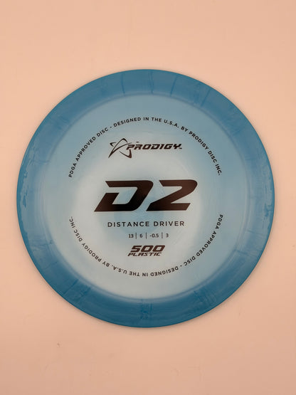 Prodigy D2 500 Plastic Distance Driver Disc Golf Disc