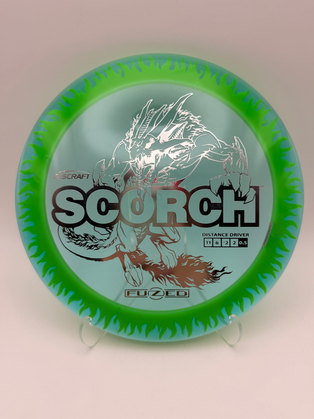 Discraft Fuzed Z Scorch Flame Pattern | Understable Distance Driver