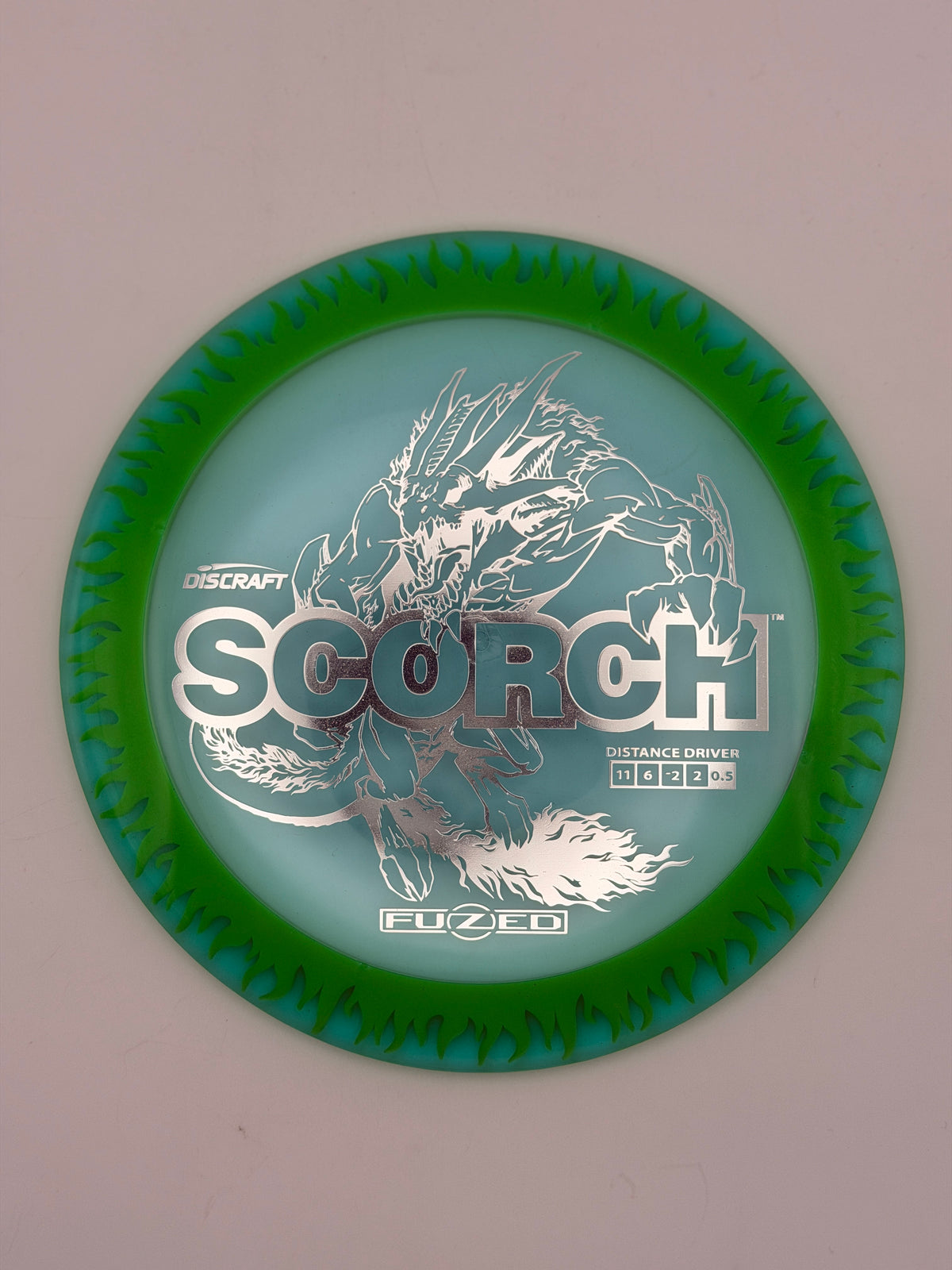 Discraft Fuzed Z Scorch Flame Pattern | Understable Distance Driver