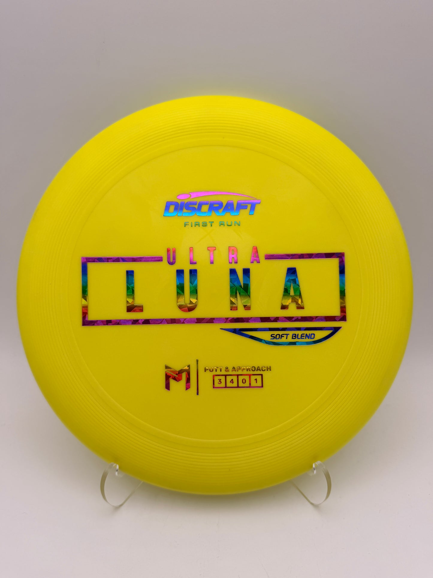 Discraft Paul McBeth First Run Soft Ultra Luna Putter – Putter Blend Disc Golf Disc