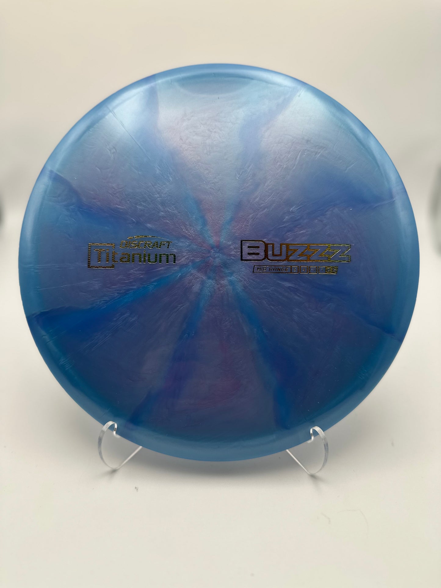 Discraft Titanium Buzzz | Straight Midrange Disc with Swirl Plastic