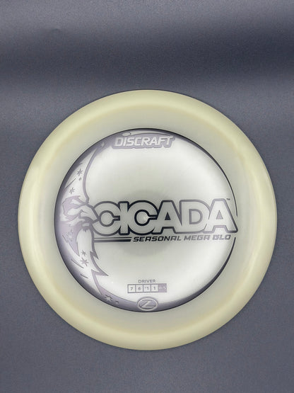 Discraft Mega Glo Z Cicada | Straight Glow Fairway Driver