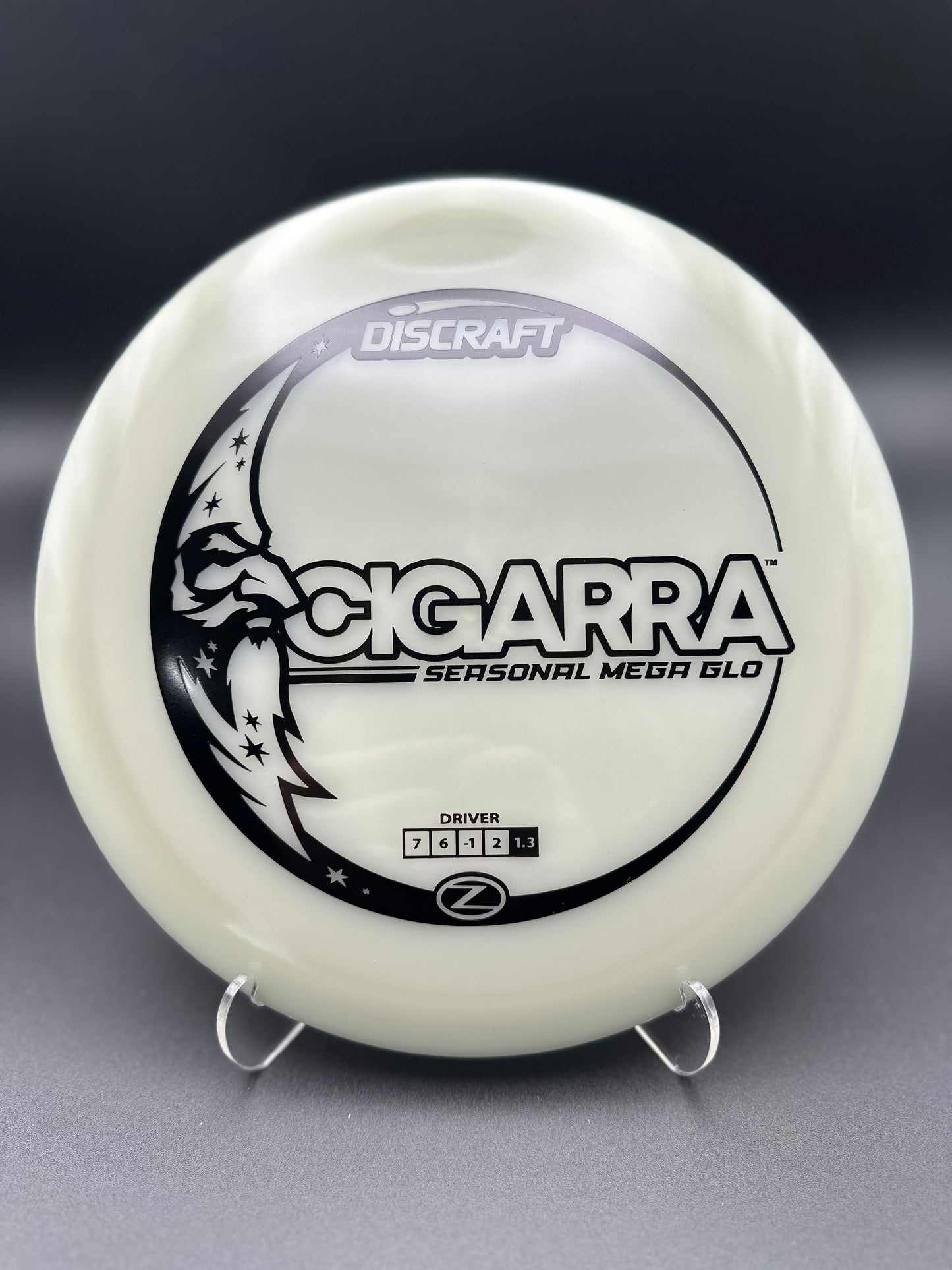 Discraft Mega Glo Z Cigarra | Glide Fairway Driver for Night Rounds