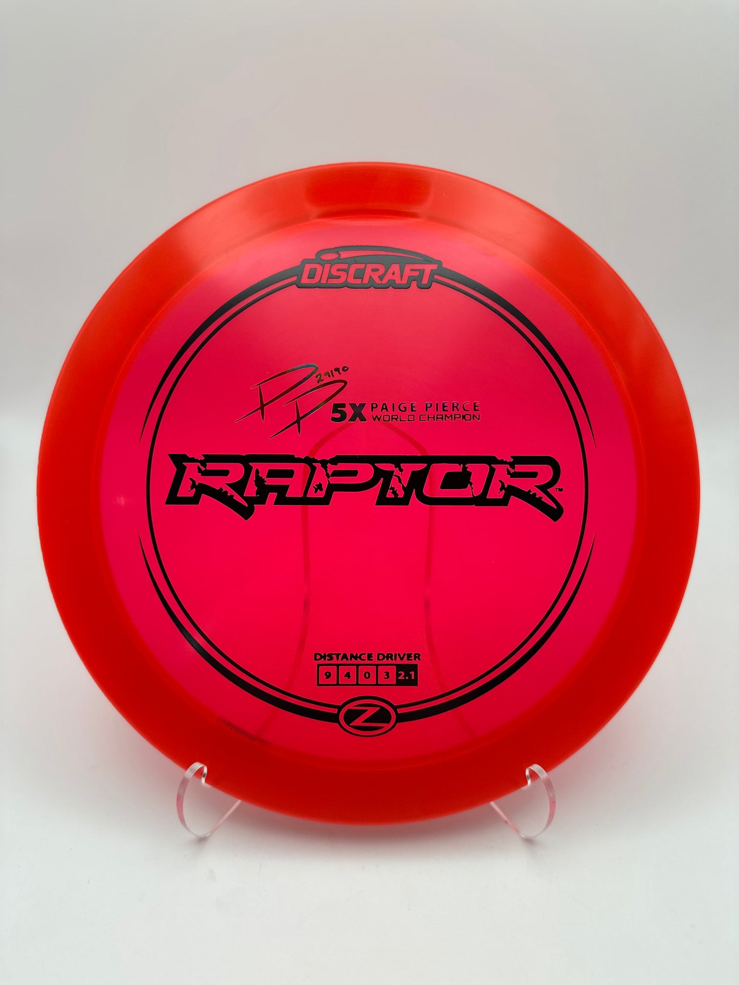 Discraft Z Raptor Paige Pierce Signature | Overstable Fairway Driver