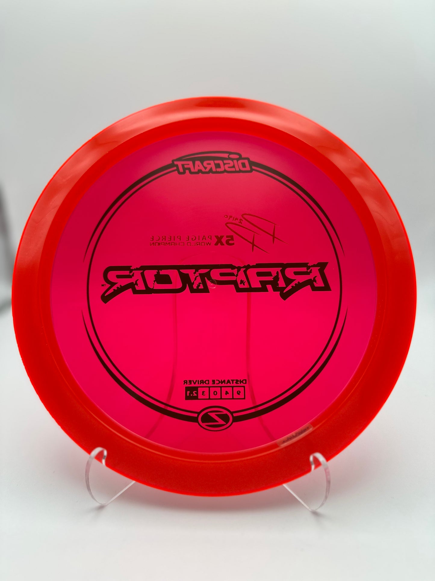 Discraft Z Raptor Paige Pierce Signature | Overstable Fairway Driver