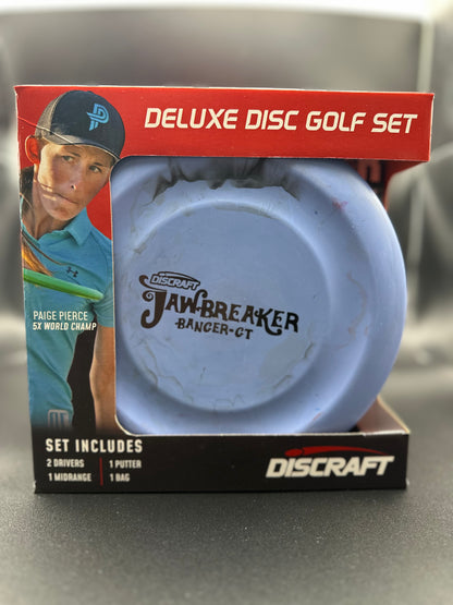 Discraft Deluxe Disc Golf Set | 4-Disc Starter Set with Bag
