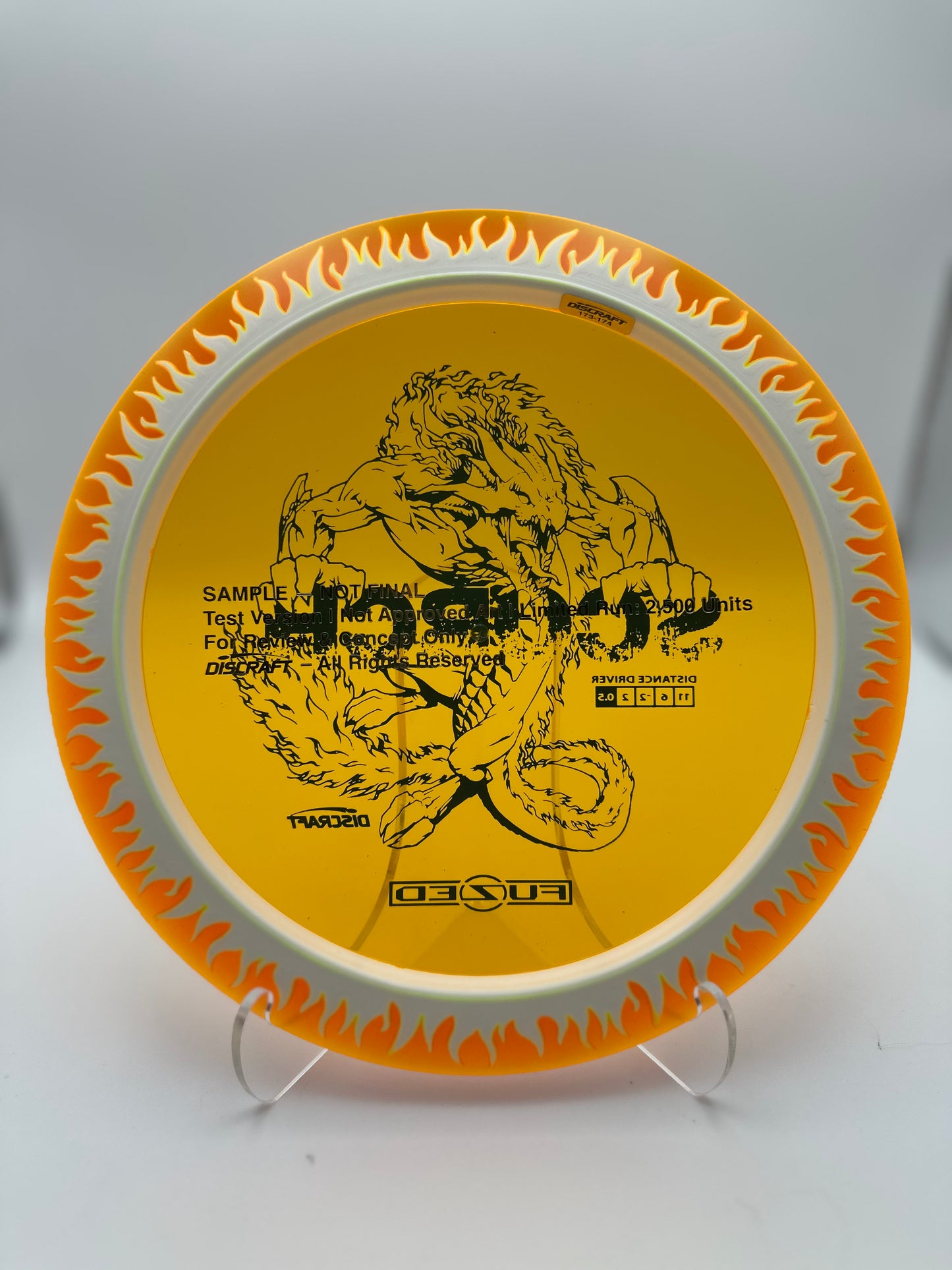 Discraft 2025 Fuzed Z Scorch w/ Flame Pattern Concept Art