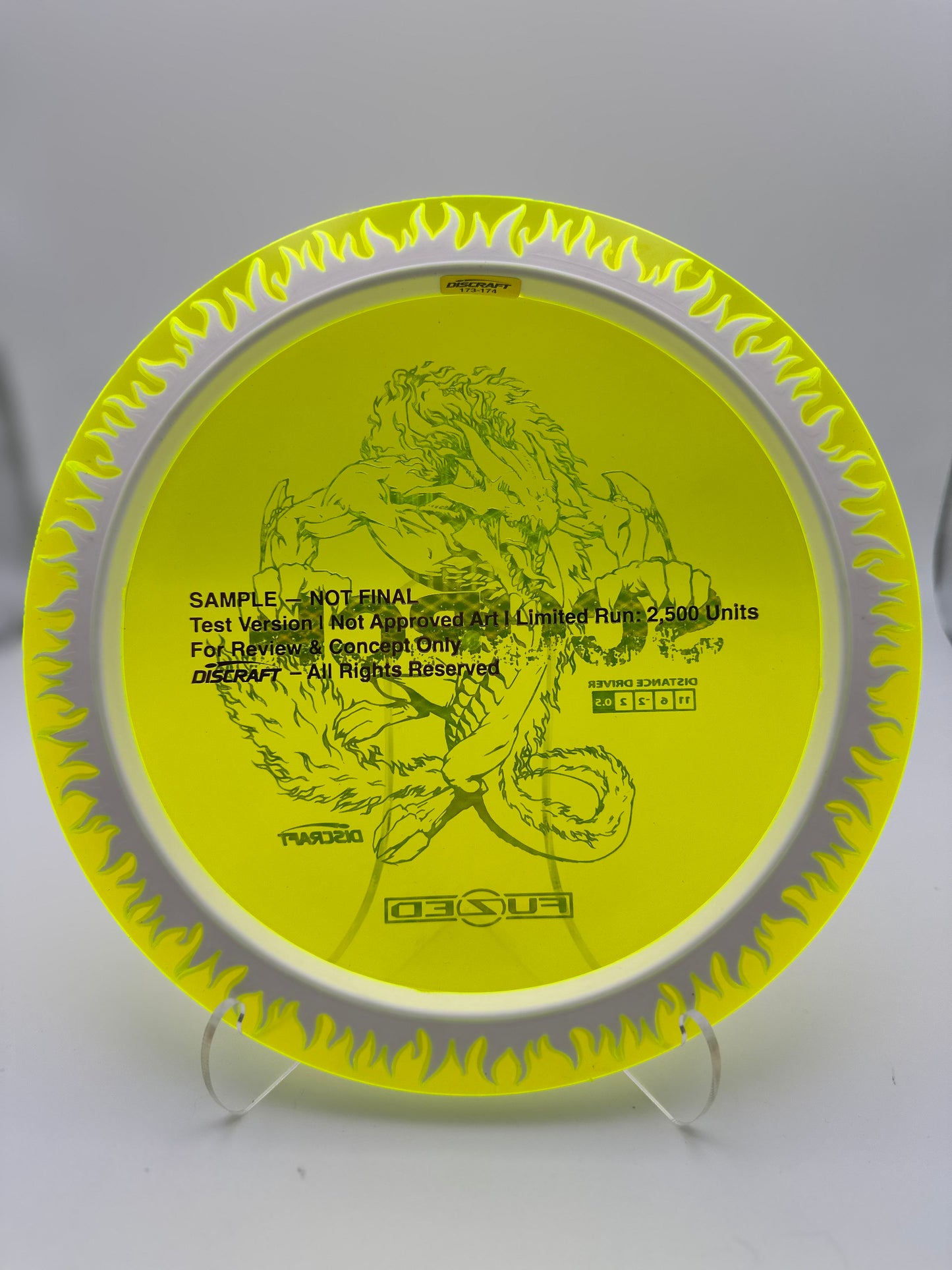 Discraft 2025 Fuzed Z Scorch w/ Flame Pattern Concept Art
