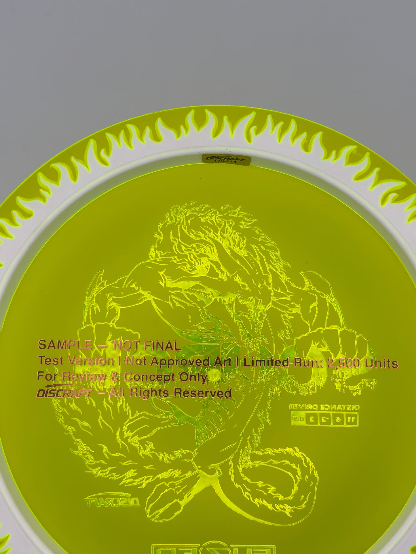 Discraft 2025 Fuzed Z Scorch w/ Flame Pattern Concept Art