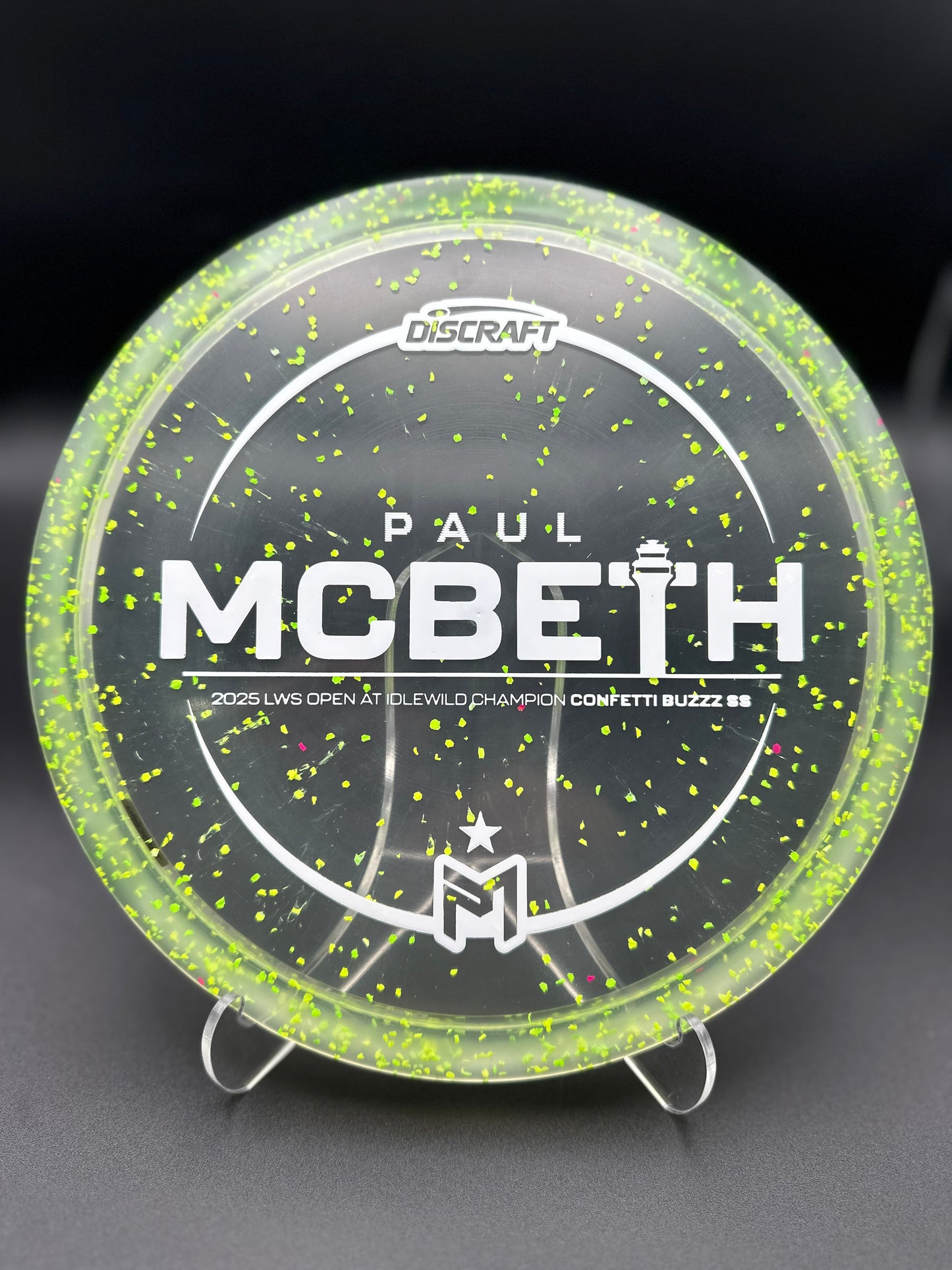 Discraft Paul McBeth 2025 LWS Open Idlewild Champion Confetti Buzzz SS | Understable Midrange
