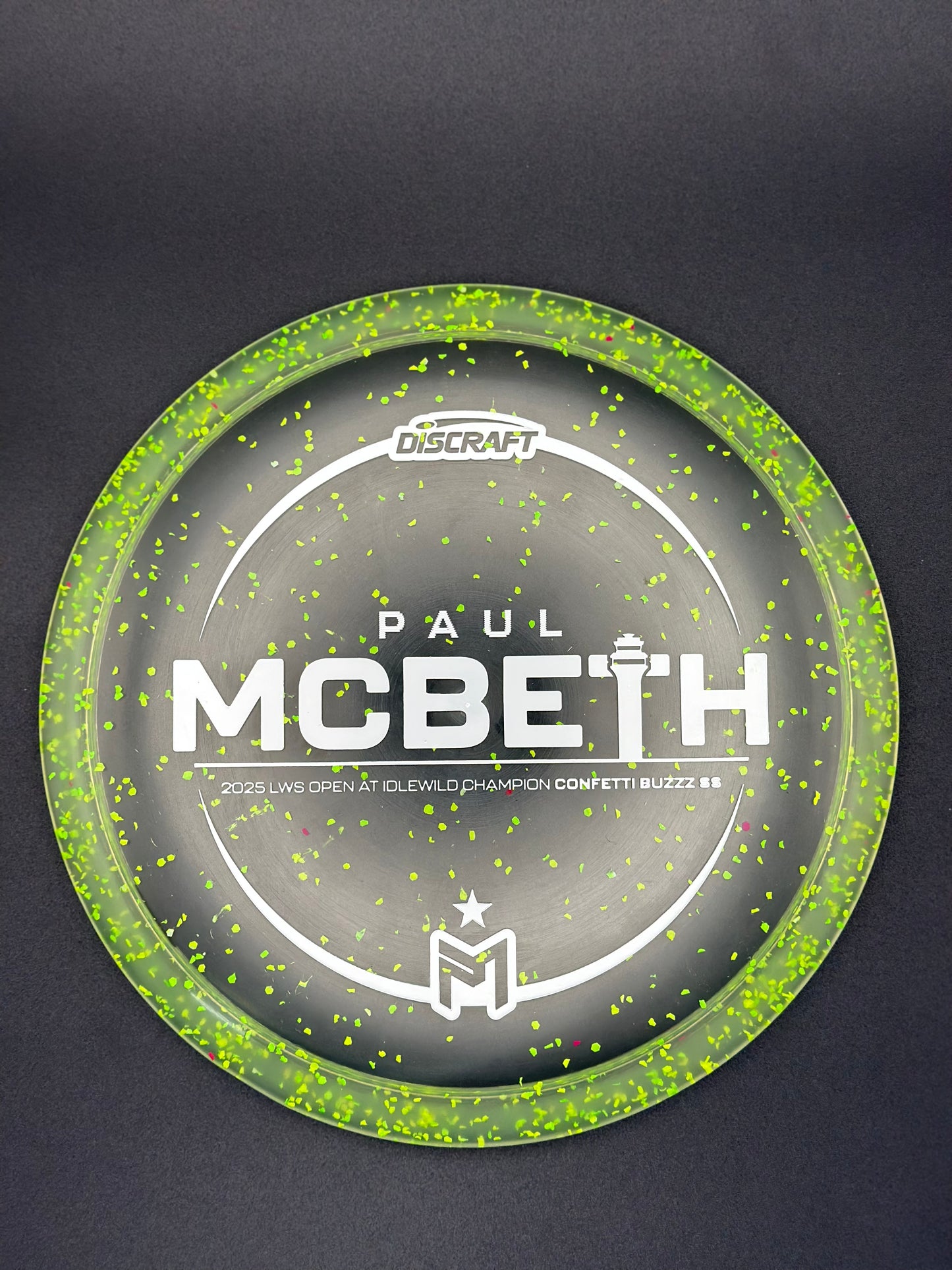 Discraft Paul McBeth 2025 LWS Open Idlewild Champion Confetti Buzzz SS | Understable Midrange