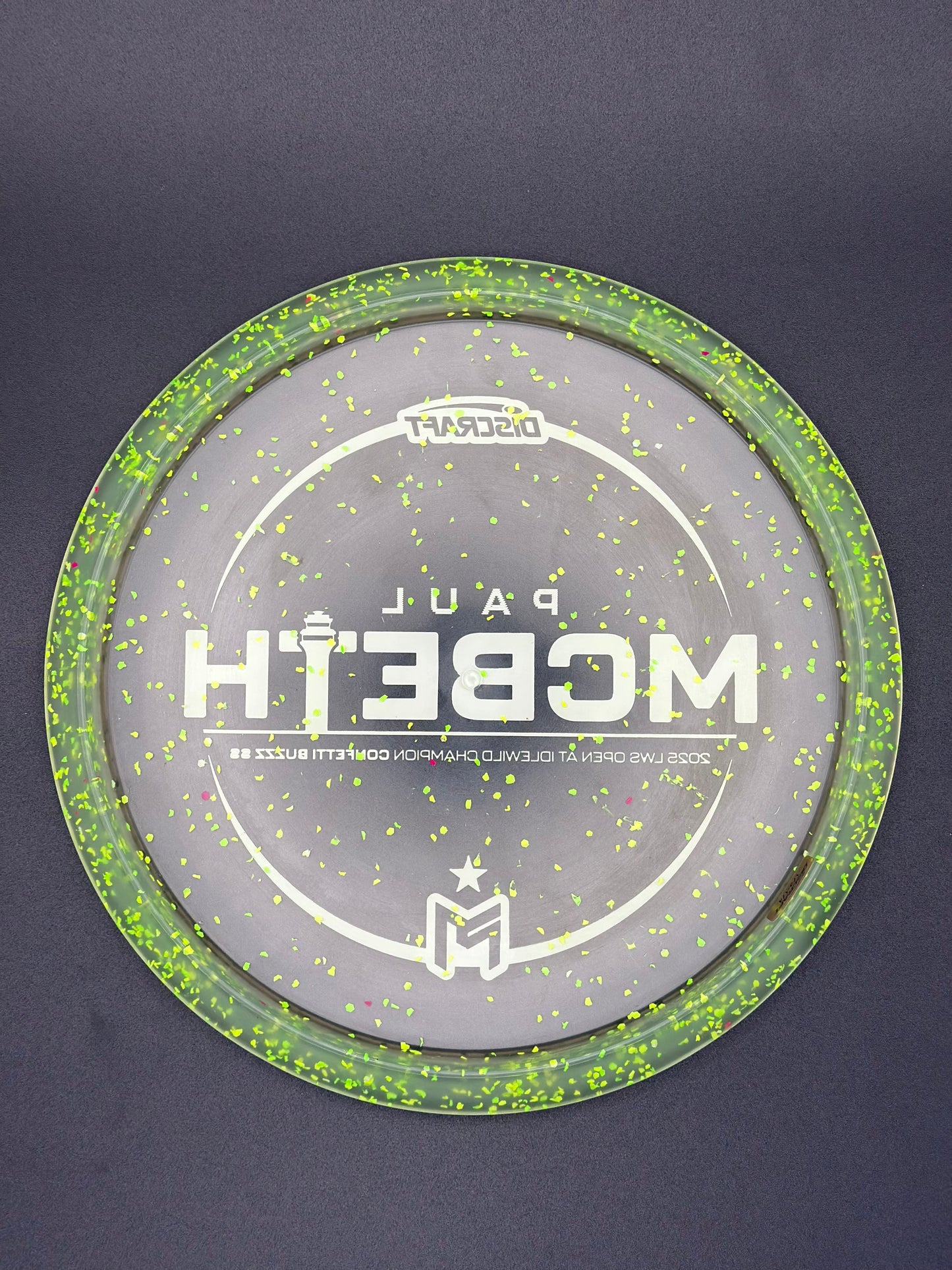 Discraft Paul McBeth 2025 LWS Open Idlewild Champion Confetti Buzzz SS | Understable Midrange