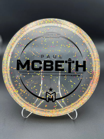 Discraft Paul McBeth 2025 LWS Open Idlewild Champion Confetti Buzzz SS | Understable Midrange