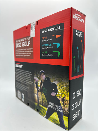 Discraft Starter Disc Golf Set | 3-Disc Beginner Set with Putter, Midrange & Driver